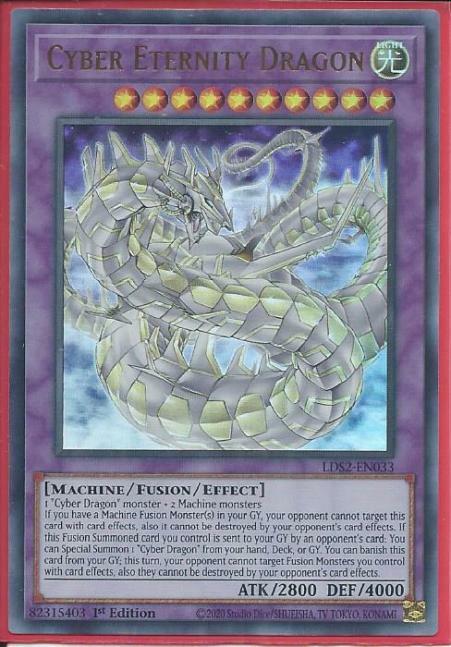 Yugioh - Cyber Eternity Dragon *Ultra Rare* LDS2-EN033 (NM)