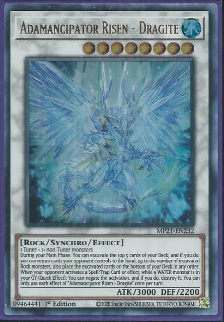 Yugioh - Adamancipator Risen - Dragite *Ultra Rare* MP21-EN232 (NM/M)