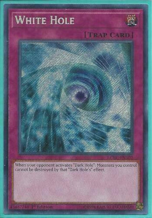 Yugioh Card - White Hole *Secret Rare* LCKC-EN102 (NM)