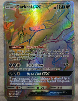 Pokemon - Darkrai GX *Hyper Rare* SM: Burning Shadows 158/147 (NM)
