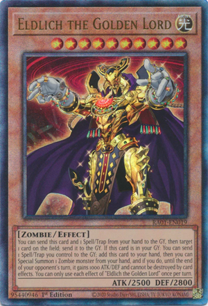 Yugioh - Eldlich the Golden Lord *Select Rarity* RA01-EN019 (NM)