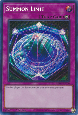 Yugioh - Summon Limit *Select Rarity* RA01-EN070 (NM)