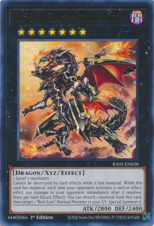 Yugioh - Red-Eyes Flare Metal Dragon *Select Rarity* RA01-EN038 (NM)