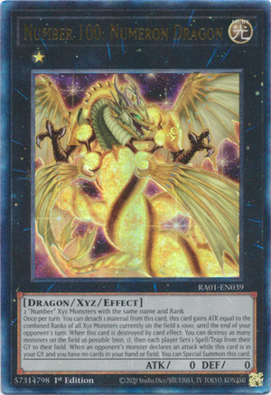 Yugioh - Number 100: Numeron Dragon *Select Rarity* RA01-EN039 (NM)