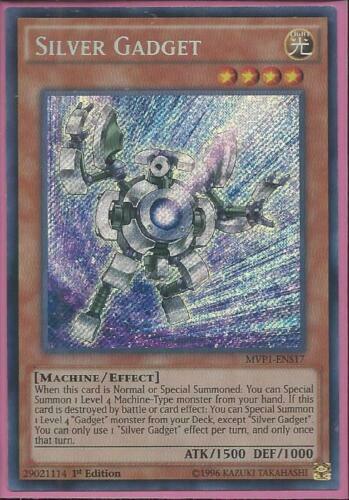 Yugioh Card - Silver Gadget *Secret Rare* MVP1-ENS17 (NM)