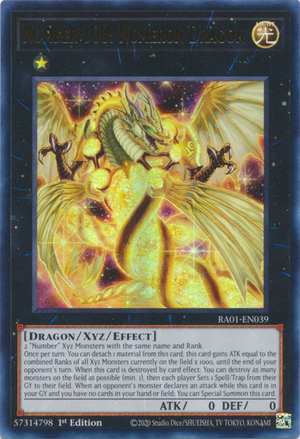 Yugioh - Number 100: Numeron Dragon *Select Rarity* RA01-EN039 (NM)