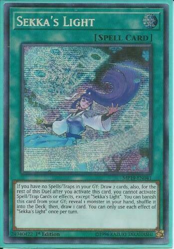 Yugioh Card - Sekka’s Light *Prismatic Secret Rare* MP19-EN041 (NM/M)