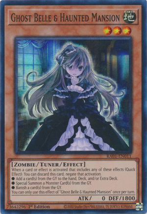 Yugioh - Ghost Belle & Haunted Mansion *Select Rarity* RA01-EN011 (NM)
