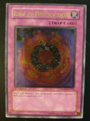 Yugioh Card - Ring of Destruction *Ultimate Rare* DPKB-EN036 (NM)