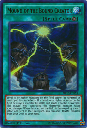 Yugioh Card - Mound Of The Bound Creator *Ultra Rare* DRL3-EN053 (NM)