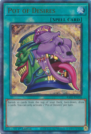 Yugioh - Pot of Desires *Select Rarity* RA01-EN056 (NM)