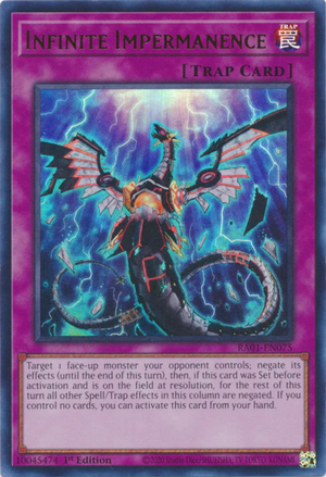 Yugioh - Infinite Impermanence *Select Rarity* RA01-EN075 (NM)