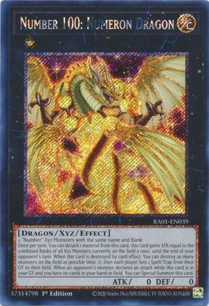 Yugioh - Number 100: Numeron Dragon *Select Rarity* RA01-EN039 (NM)