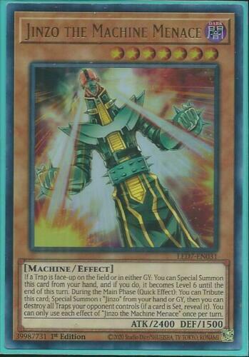 Yugioh - Jinzo the Machine Menace *Ultra Rare* LED7-EN031 (NM)