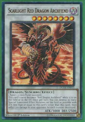 Yugioh Card - Scarlight Red Dragon Archfiend *Ultra Rare* DUDE-EN013 (NM)