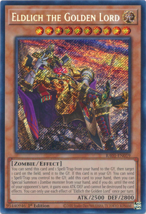 Yugioh - Eldlich the Golden Lord [Alt Art] *Select Rarity* RA01-EN019 (NM)