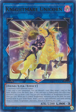 Yugioh - Knightmare Unicorn [Alt Art] *Select Rarity* RA01-EN043 (NM)