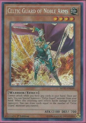 Yugioh Card - Celtic Guard of Noble Arms *Secret Rare* MVP1-ENS48 (NM)