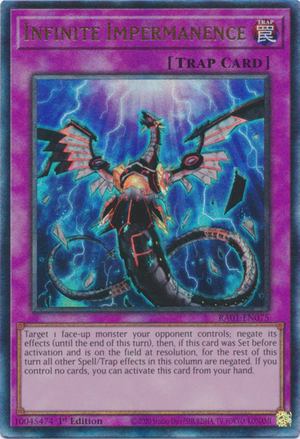 Yugioh - Infinite Impermanence *Select Rarity* RA01-EN075 (NM)