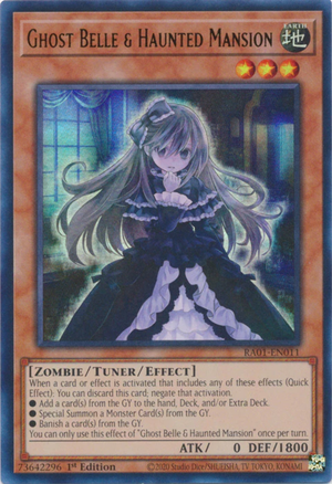 Yugioh - Ghost Belle & Haunted Mansion *Select Rarity* RA01-EN011 (NM)