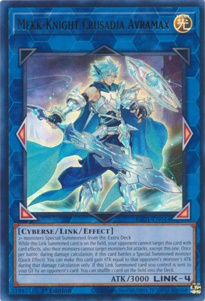 Yugioh - Mekk-Knight Crusadia Avramax *Select Rarity* RA01-EN044 (NM)