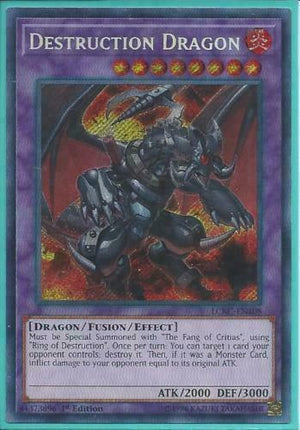 Yugioh Card - Destruction Dragon *Secret Rare* LCKC-EN108 (NM/M)