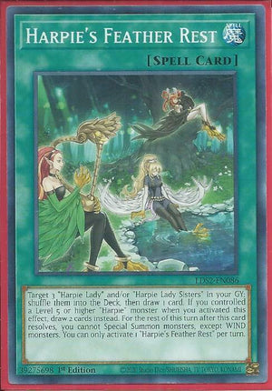 Yugioh - Harpie's Feather Rest *Common* LDS2-EN086 (NM/M)