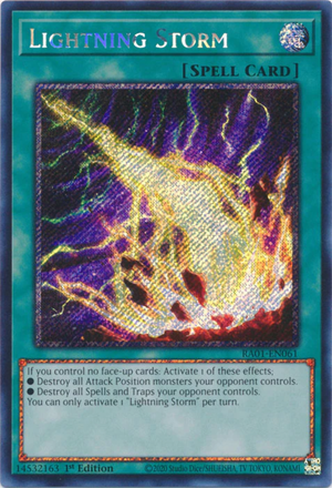 Yugioh - Lightning Storm *Select Rarity* RA01-EN061 (NM)