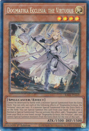 Yugioh - Dogmatika Ecclesia, the Virtuous *Select Rarity* RA01-EN020 (NM)
