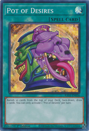 Yugioh - Pot of Desires *Select Rarity* RA01-EN056 (NM)