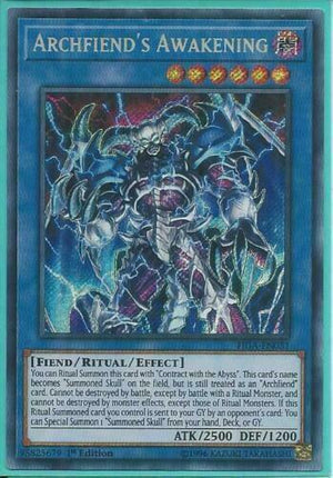 Yugioh Card - Archfiend’s Awakening *Secret Rare* FIGA-EN031 (NM)