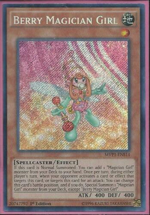 Yugioh Card - Berry Magician Girl *Secret Rare* MVP1-ENS14 (NM)
