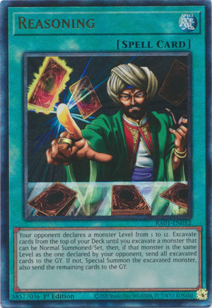 Yugioh - Reasoning *Select Rarity* RA01-EN052 (NM)
