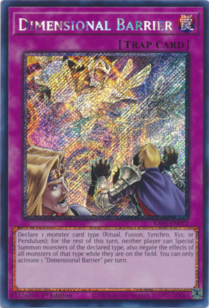 Yugioh - Dimensional Barrier *Select Rarity* RA01-EN072 (NM)