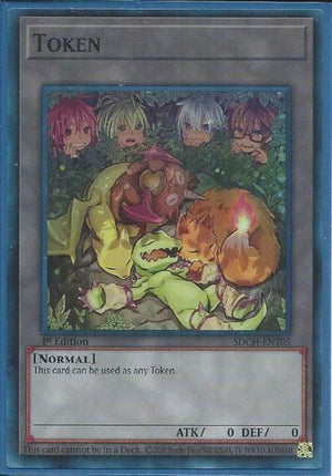 Yugioh - Charmers & Familiars Token *Super Rare* SDCH-ENT05 (NM)