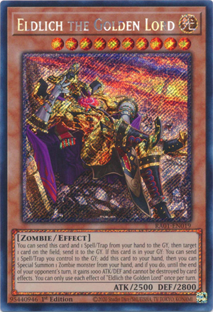 Yugioh - Eldlich the Golden Lord [Alt Art] *Select Rarity* RA01-EN019 (NM)