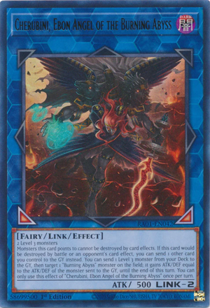 Yugioh - Cherubini, Ebon Angel of the Burning Abyss *Select Rarity* RA01-EN042 (
