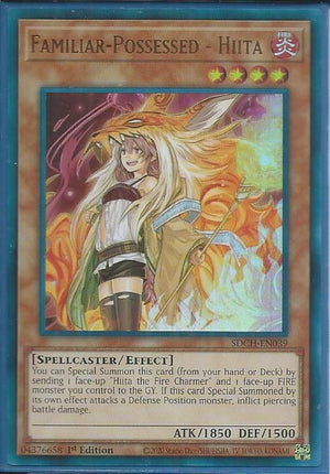 Yugioh - Familiar-Possessed - Hiita [Alt Art] *Ultra Rare* SDCH-EN039 (NM/M)