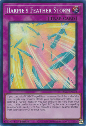 Yugioh - Harpie's Feather Storm *Select Rarity* RA01-EN073 (NM)