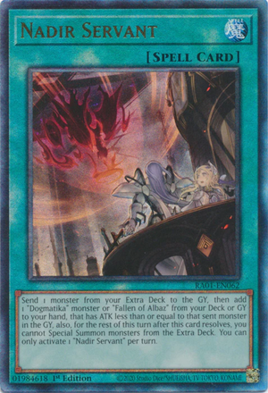 Yugioh - Nadir Servant *Select Rarity* RA01-EN062 (NM)