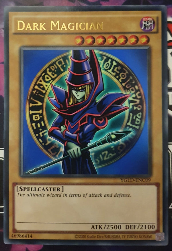 Yugioh Card - Dark Magician [LOB Art] *Ultra Rare* YGLD-ENC09 (NM)