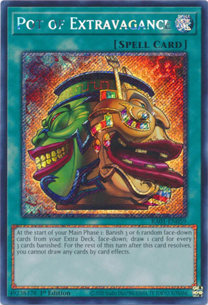 Yugioh - Pot of Extravagance *Select Rarity* RA01-EN059 (NM)