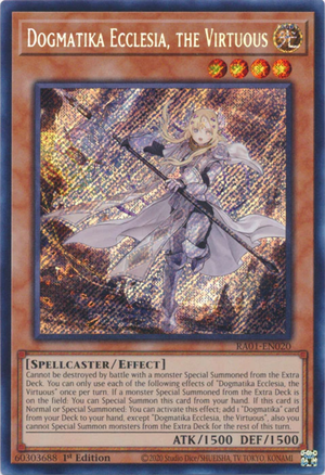 Yugioh - Dogmatika Ecclesia, the Virtuous *Select Rarity* RA01-EN020 (NM)