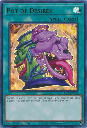 Yugioh - Pot of Desires *Select Rarity* RA01-EN056 (NM)