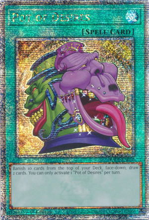 Yugioh - Pot of Desires *Select Rarity* RA01-EN056 (NM)