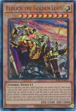 Yugioh - Eldlich the Golden Lord [Alt Art] *Select Rarity* RA01-EN019 (NM)