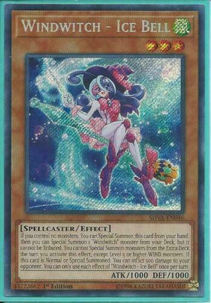 Yugioh Card - Windwitch - Ice Bell *Secret Rare* SHVA-EN046 (NM/M)