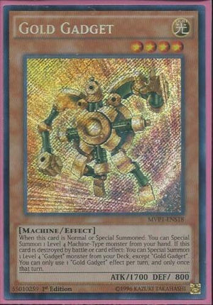 Yugioh Card - Gold Gadget *Secret Rare* MVP1-ENS18 (NM)