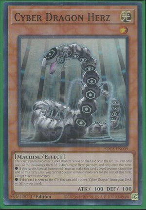 Yugioh - Cyber Dragon Herz *Super Rare* SDCS-EN009 (NM/M)
