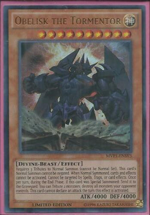 Yugioh Card - Obelisk the Tormentor *Ultra Rare* MVP1-ENSV5 (LP)